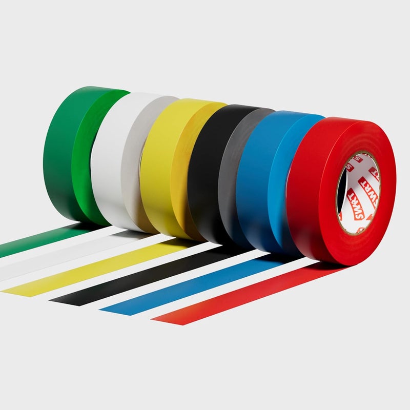 SWRT 6 Pack Colored Electrical Tape, 0.75 in x 33 FT High Temp Electric Tape Under 600V for All Weather, UV Protection, Flame Retardant, Suitable for Domestic, Commercial, and Industrial environments - Image 1